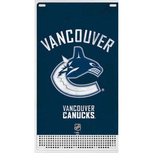 NHL Vancouver Canucks Distressed Xbox Series S Console Skin