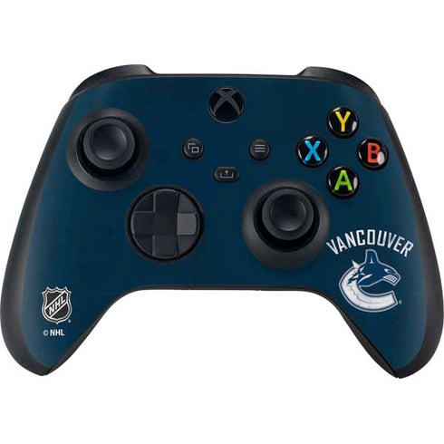 NHL Vancouver Canucks Distressed Xbox Series X Bundle Skin