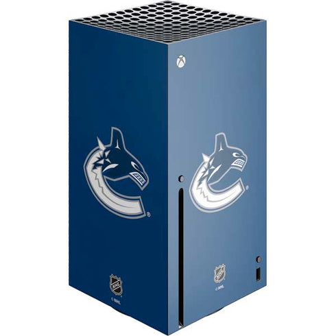 NHL Vancouver Canucks Distressed Xbox Series X Console Skin