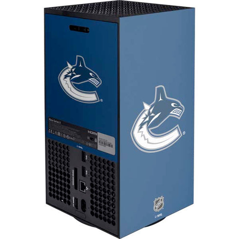 NHL Vancouver Canucks Distressed Xbox Series X Console Skin