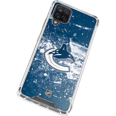 NHL Vancouver Canucks Frozen Galaxy A12 Clear Case