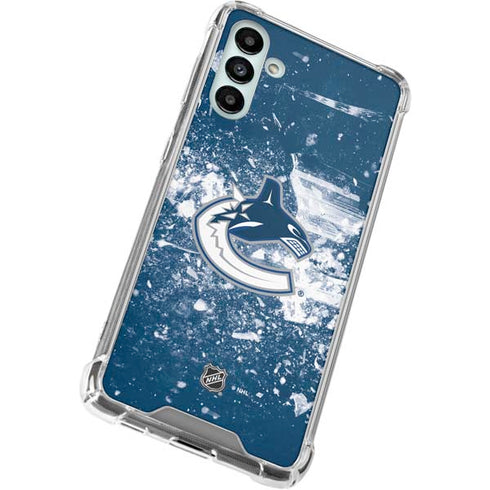 NHL Vancouver Canucks Frozen Galaxy A13 5G Clear Case
