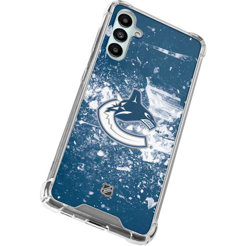 NHL Vancouver Canucks Frozen Galaxy A14 5G Clear Case