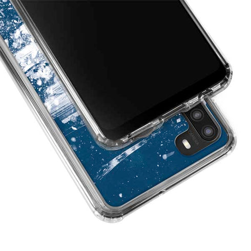NHL Vancouver Canucks Frozen Galaxy A21 Clear Case