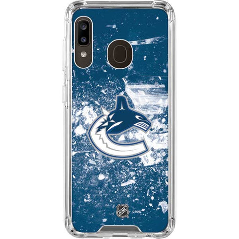 NHL Vancouver Canucks Frozen Galaxy A30 Clear Case