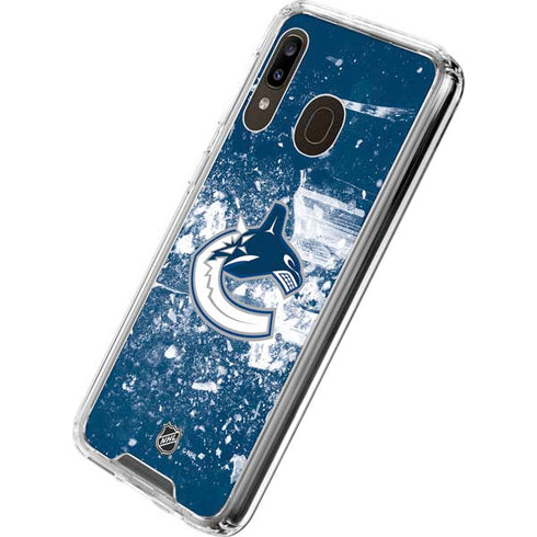 NHL Vancouver Canucks Frozen Galaxy A30 Clear Case