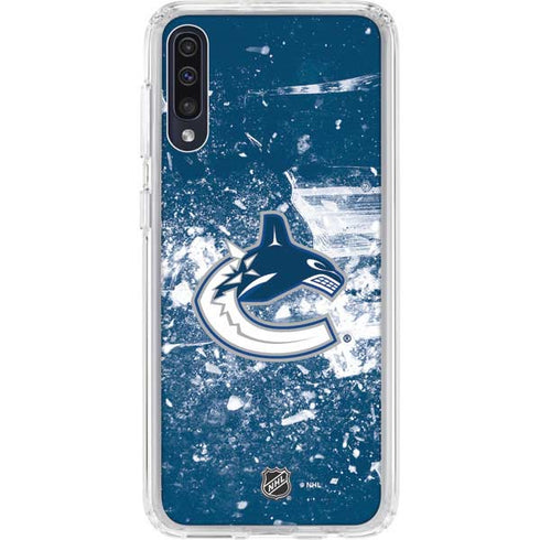 NHL Vancouver Canucks Frozen Galaxy A50 Clear Case