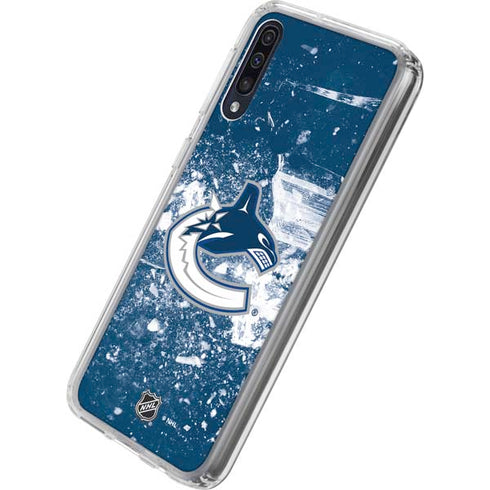 NHL Vancouver Canucks Frozen Galaxy A50 Clear Case