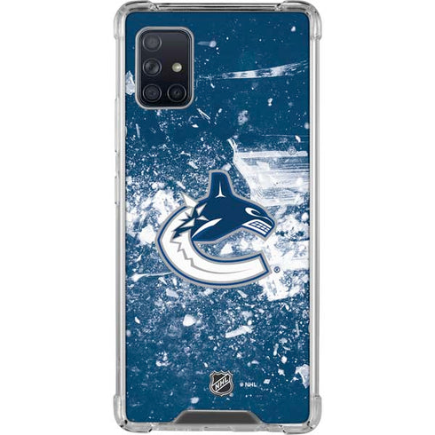 NHL Vancouver Canucks Frozen Galaxy A51 5G Clear Case
