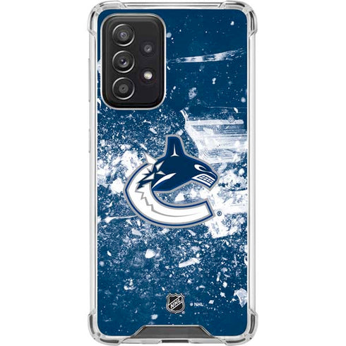 NHL Vancouver Canucks Frozen Galaxy A52 5G Clear Case