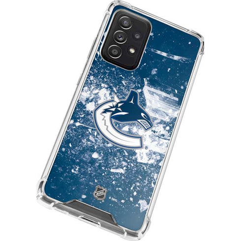 NHL Vancouver Canucks Frozen Galaxy A52 5G Clear Case