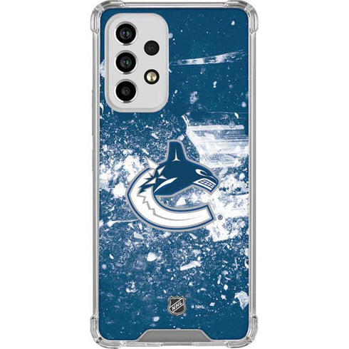 NHL Vancouver Canucks Frozen Galaxy A53 5G Clear Case