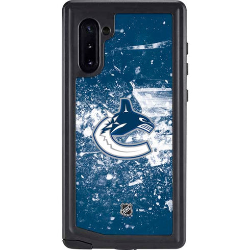 NHL Vancouver Canucks Frozen Galaxy Note 10 Waterproof Case