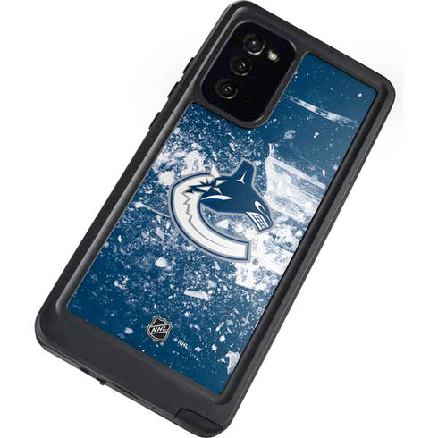 NHL Vancouver Canucks Frozen Galaxy Note20 5G Waterproof Case