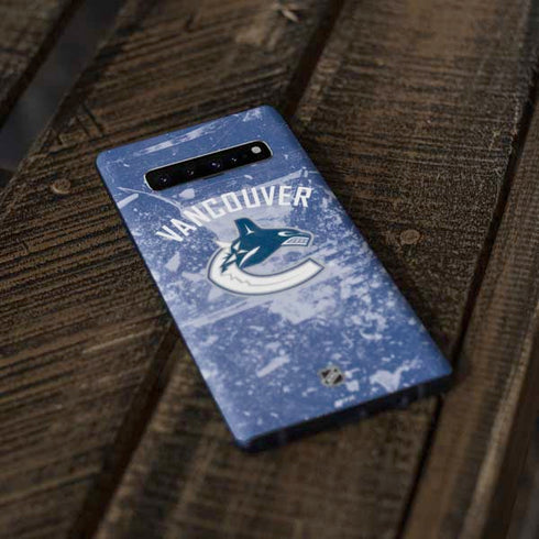 NHL Vancouver Canucks Frozen Galaxy S10 Plus Skin