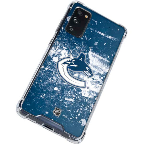 NHL Vancouver Canucks Frozen Galaxy S20 FE Clear Case