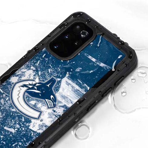 NHL Vancouver Canucks Frozen Galaxy S20 Plus Waterproof Case