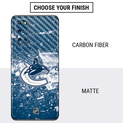 NHL Vancouver Canucks Frozen Galaxy S20 Skin