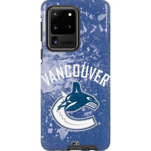 NHL Vancouver Canucks Frozen Galaxy S20 Ultra 5G Pro Case