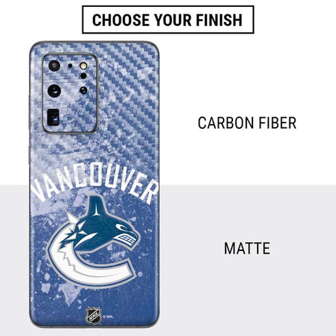 NHL Vancouver Canucks Frozen Galaxy S20 Ultra 5G Skin