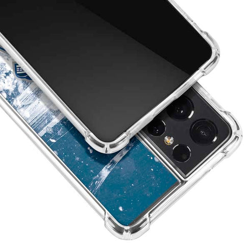 NHL Vancouver Canucks Frozen Galaxy S21 Ultra 5G Clear Case