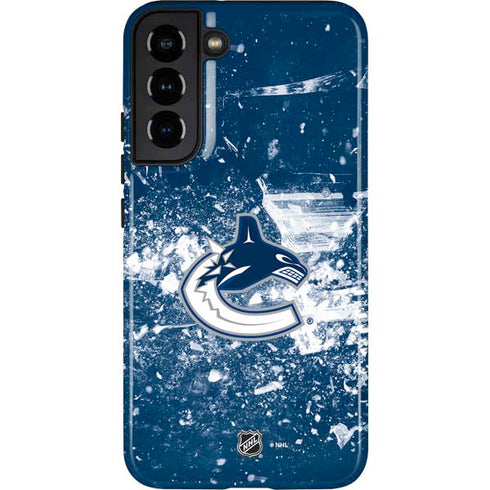 NHL Vancouver Canucks Frozen Galaxy S22 Plus Pro Case
