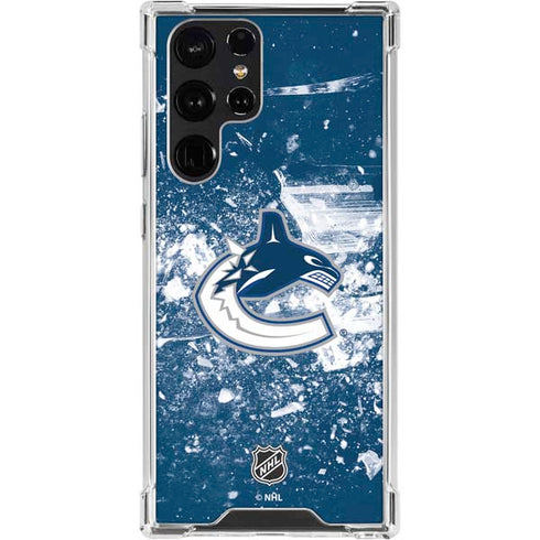 NHL Vancouver Canucks Frozen Galaxy S24 Ultra Clear Case