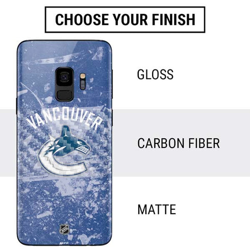 NHL Vancouver Canucks Frozen Galaxy S9 Skin