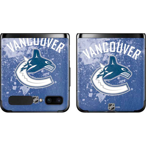 NHL Vancouver Canucks Frozen Galaxy Z Flip Skin