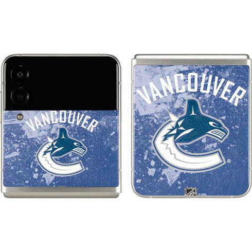 NHL Vancouver Canucks Frozen Galaxy Z Flip3 5G Skin