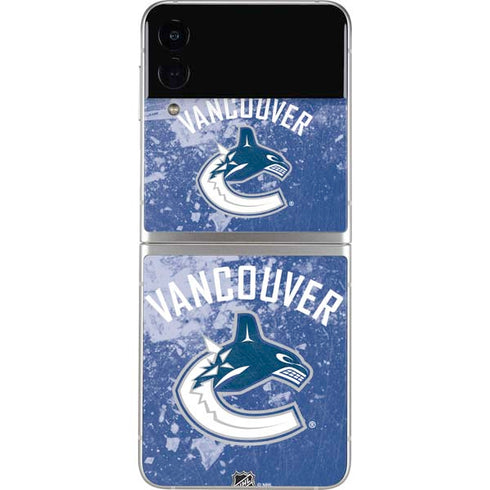 NHL Vancouver Canucks Frozen Galaxy Z Flip3 5G Skin