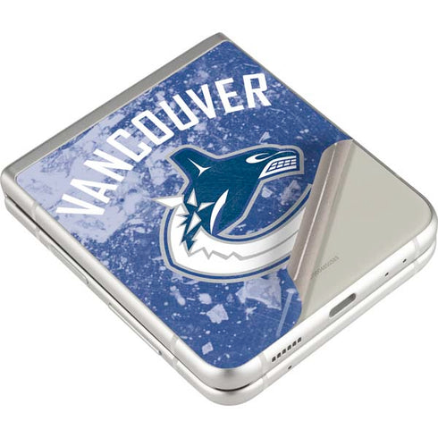 NHL Vancouver Canucks Frozen Galaxy Z Flip3 5G Skin