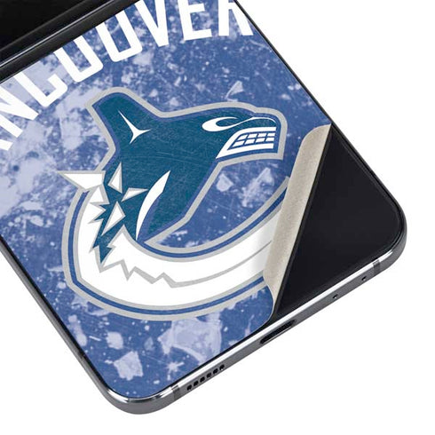 NHL Vancouver Canucks Frozen Galaxy Z Flip5 5G Skin