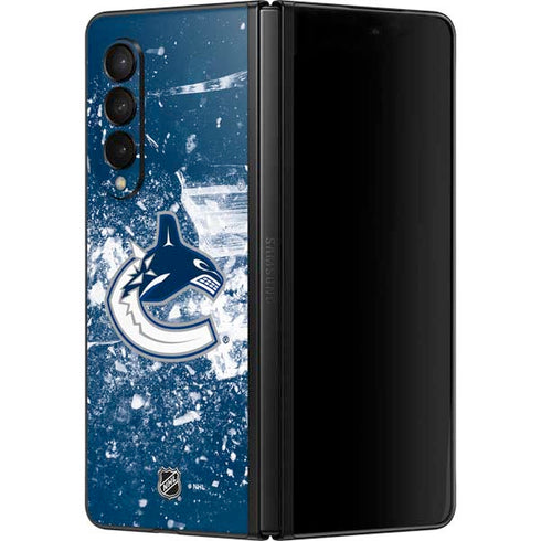 NHL Vancouver Canucks Frozen Galaxy Z Fold3 5G Skin