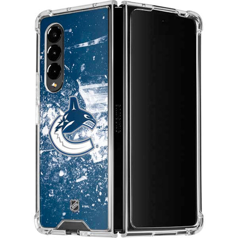 NHL Vancouver Canucks Frozen Galaxy Z Fold4 5G Clear Case