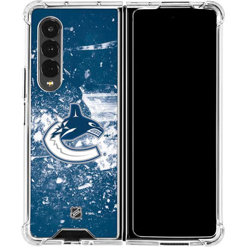 NHL Vancouver Canucks Frozen Galaxy Z Fold4 5G Clear Case