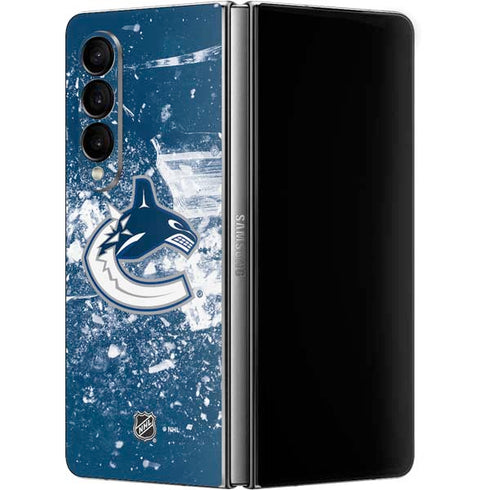NHL Vancouver Canucks Frozen Galaxy Z Fold4 5G Skin
