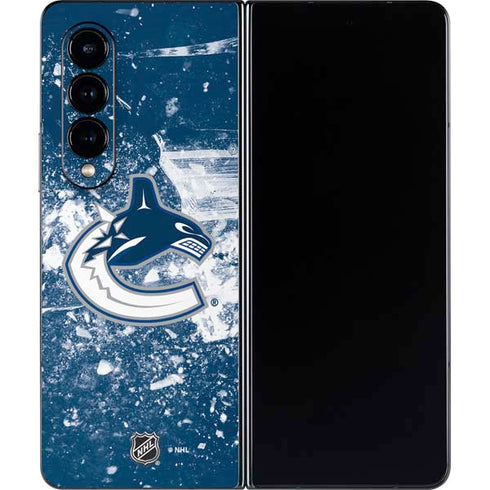 NHL Vancouver Canucks Frozen Galaxy Z Fold4 5G Skin