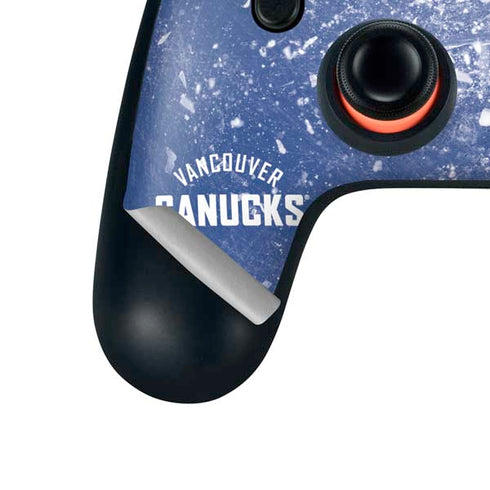 NHL Vancouver Canucks Frozen Google Stadia Controller Skin
