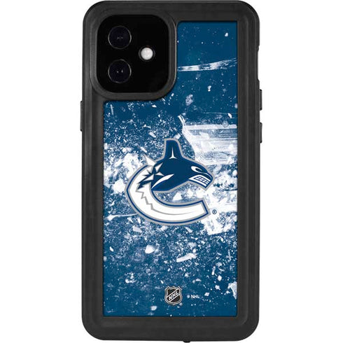 NHL Vancouver Canucks Frozen iPhone 12 Mini Waterproof Case