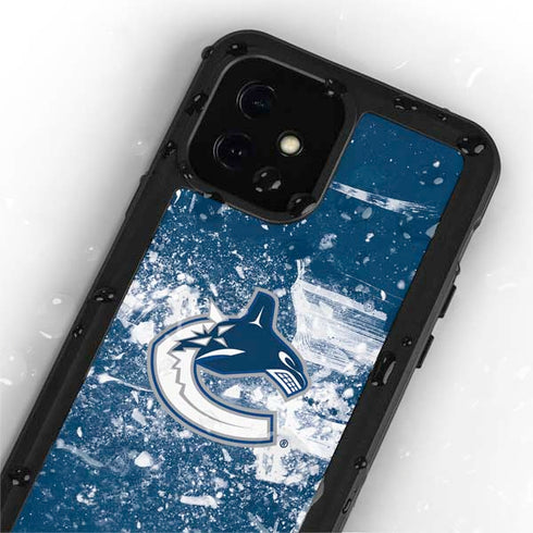 NHL Vancouver Canucks Frozen iPhone 12 Mini Waterproof Case