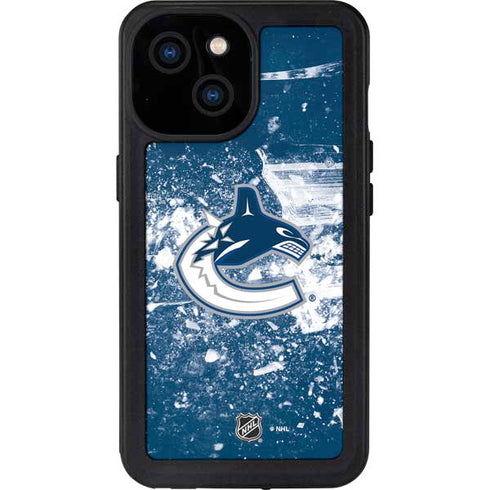 NHL Vancouver Canucks Frozen iPhone 13 Mini Waterproof Case