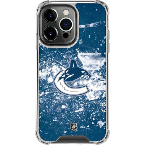 NHL Vancouver Canucks Frozen iPhone 13 Pro Clear Case
