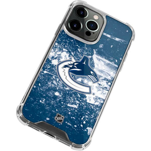 NHL Vancouver Canucks Frozen iPhone 13 Pro Max Clear Case