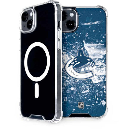 NHL Vancouver Canucks Frozen iPhone 15 Plus MagSafe Case