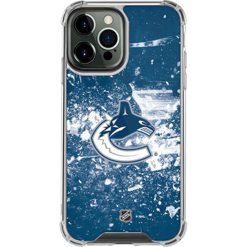 NHL Vancouver Canucks Frozen iPhone 14 Pro Max Clear Case