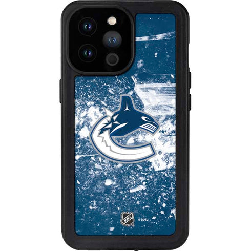 NHL Vancouver Canucks Frozen iPhone 14 Pro Max Waterproof Case