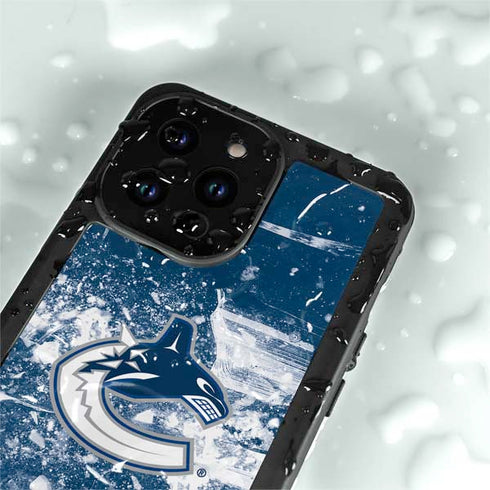 NHL Vancouver Canucks Frozen iPhone 14 Pro Max Waterproof Case