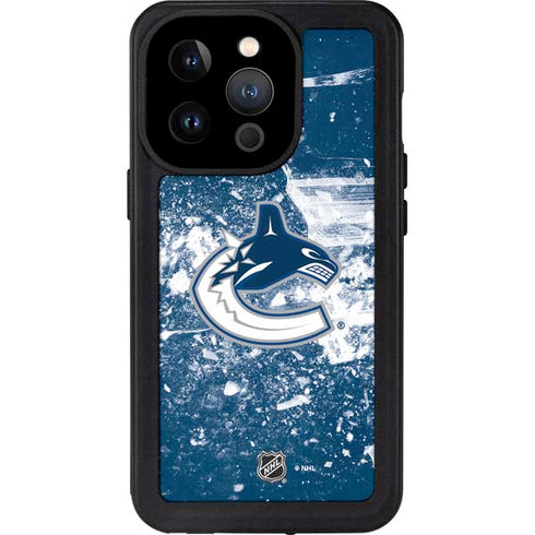 NHL Vancouver Canucks Frozen iPhone 14 Pro Waterproof Case