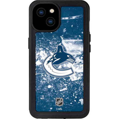 NHL Vancouver Canucks Frozen iPhone 15 Plus Waterproof Case